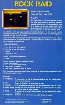 Rock Raid (S) (1985) box cover back